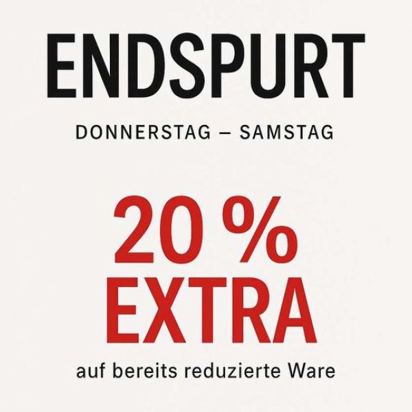 ENDSPURT! 20% EXTRA auf reduzierte Ware bei Marc O´Polo Augsburg